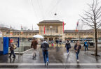 Lausanne, Place de la Gare, 2013. 40x58 cm